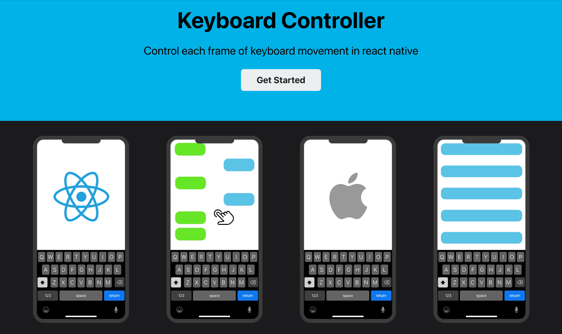 React Native Keyboard Controller · Control each frame of keyboard movement | Keyboard Controller