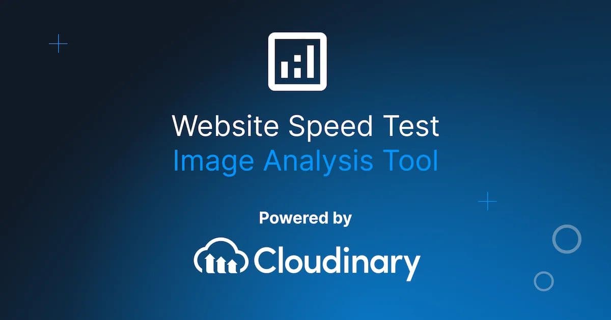 Website Speed Test by Cloudinary